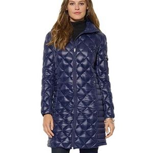 Lauren by Ralph Lauren Navy Blue Quilted Puffer